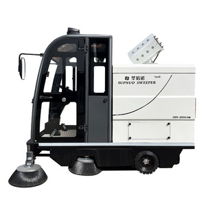 High Quality Supnuo SBN-2000AW  fully enclosed cab fog cannon for sale artificial turf cleaning machine floor sweeper