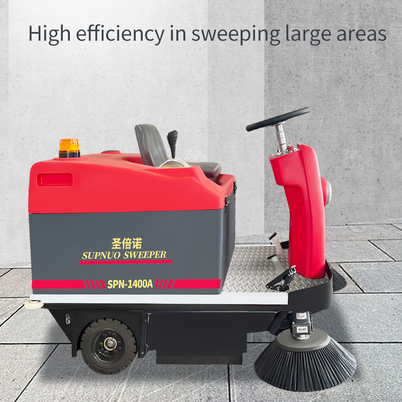 Good Price Supnuo SBN-1400A artificial turf cleaning machine floor sweeper ride on floor indoor sweeper road cleaning