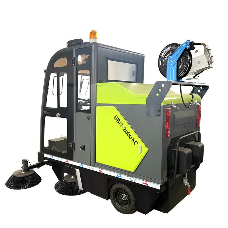 Supnuo SBN-2000AC industrial street sweeper cleaning machine battery electric Multi-function high-pressure washing sweeper