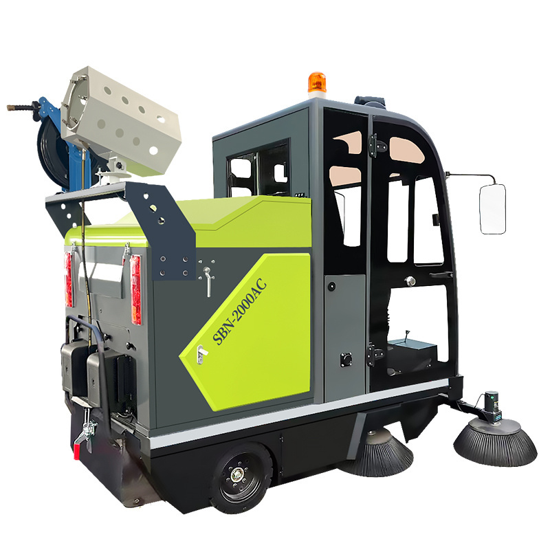 Supnuo SBN-2000AC industrial street sweeper cleaning machine battery electric Multi-function high-pressure washing sweeper