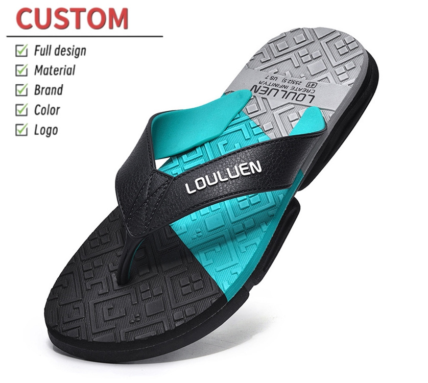 2024 New Beach Flip-Flops Men's Non-slip Outer Wear Slippers Summer Clip Men's Sandals Trendy Casual Sandals