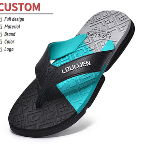 2024 New Beach Flip-Flops Men's Non-slip Outer Wear Slippers Summer Clip Men's Sandals Trendy Casual Sandals