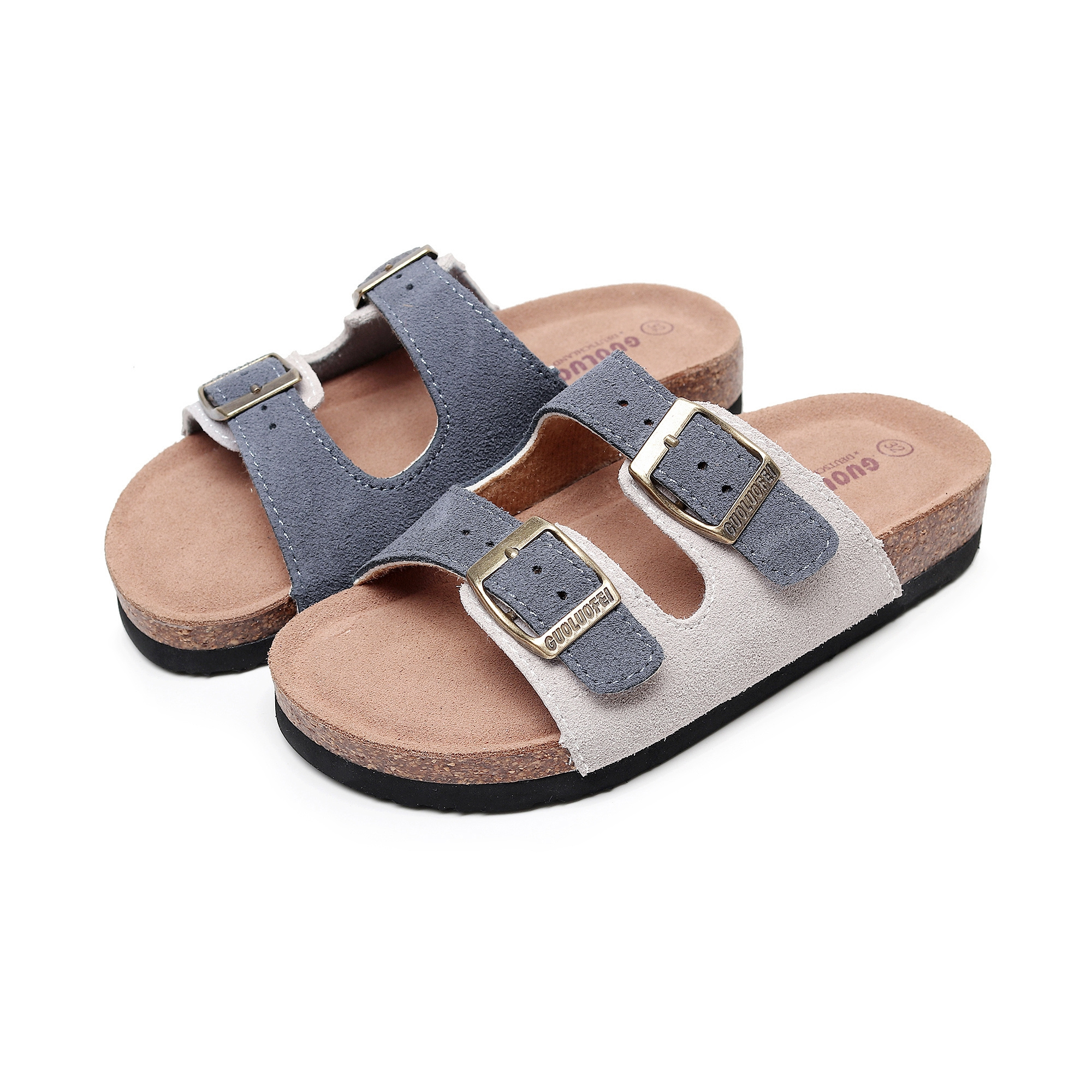 2023 New Summer Women Beach Flip Flops Casual Men Nubuck Leather Non-slip Cork Slippers Slides Shoe