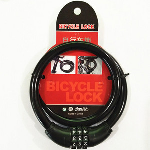 4 Digit Code Combination Steel Cable Bike Bicycle Locks of safety