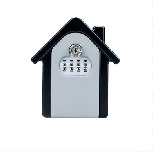 Top Selling House Shaped Safe Key Lock Box 4 Numbers Password Metal Combination key box