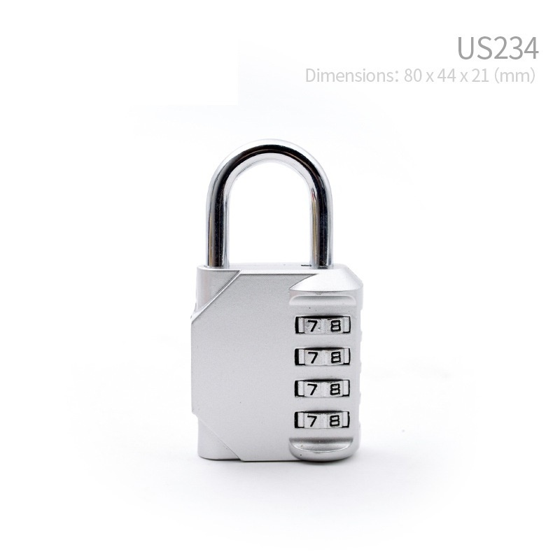 Wholesale Keyless School Gym lock 4 Digit password lock Zinc Alloy Password Padlock