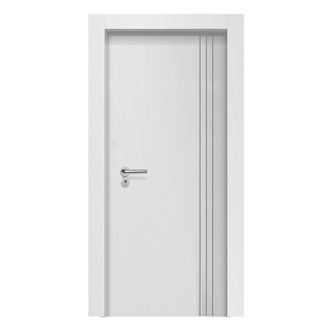 China Factory Outlet Wood Plastic Composite WPC Polymer Interior Door and Door Frame Set