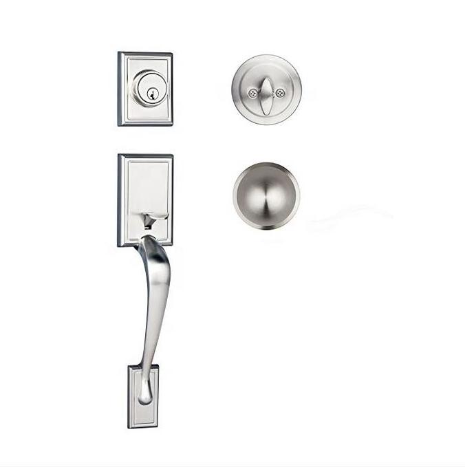 Main Front double door lock main door handle Heavy Duty Zinc Alloy Entrance Door Lock Single Cylinder  Deadbolt gate lock