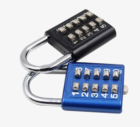 Code Luggage bag lock  Zinc alloy combination suitcase lock 5 digit Code suitcase lock padlock with number