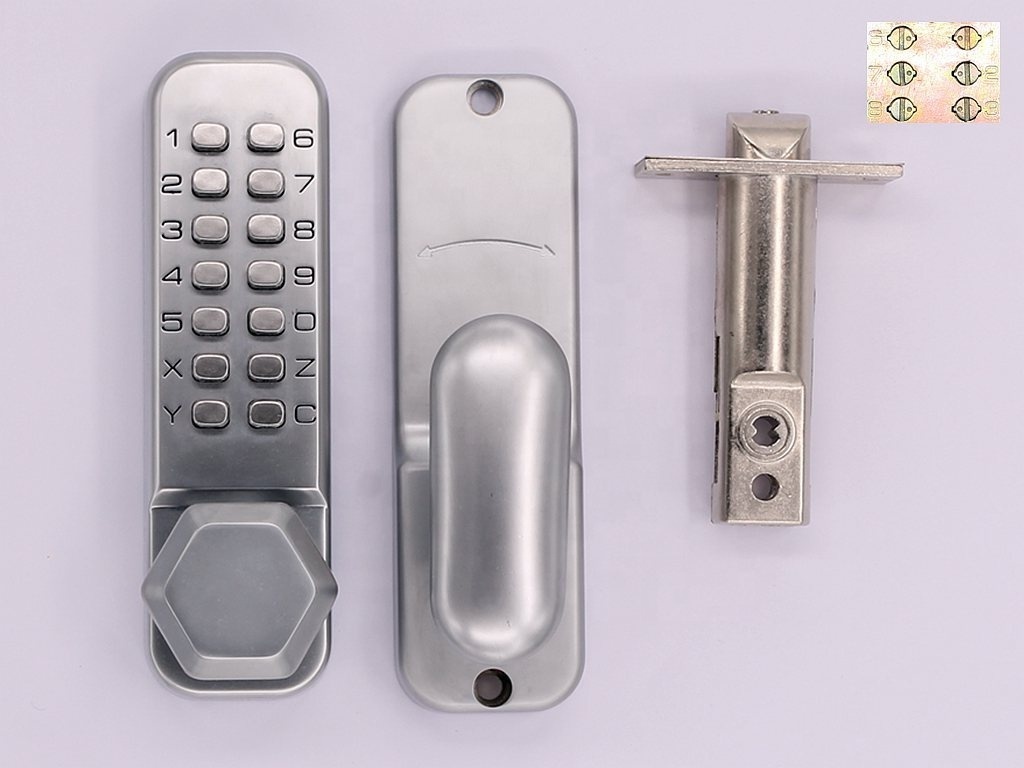 Digital Door Lock Mechanical Keyless Entry Door Lock Password Combination Keypad Deadbolt Waterproof Code Door Lock