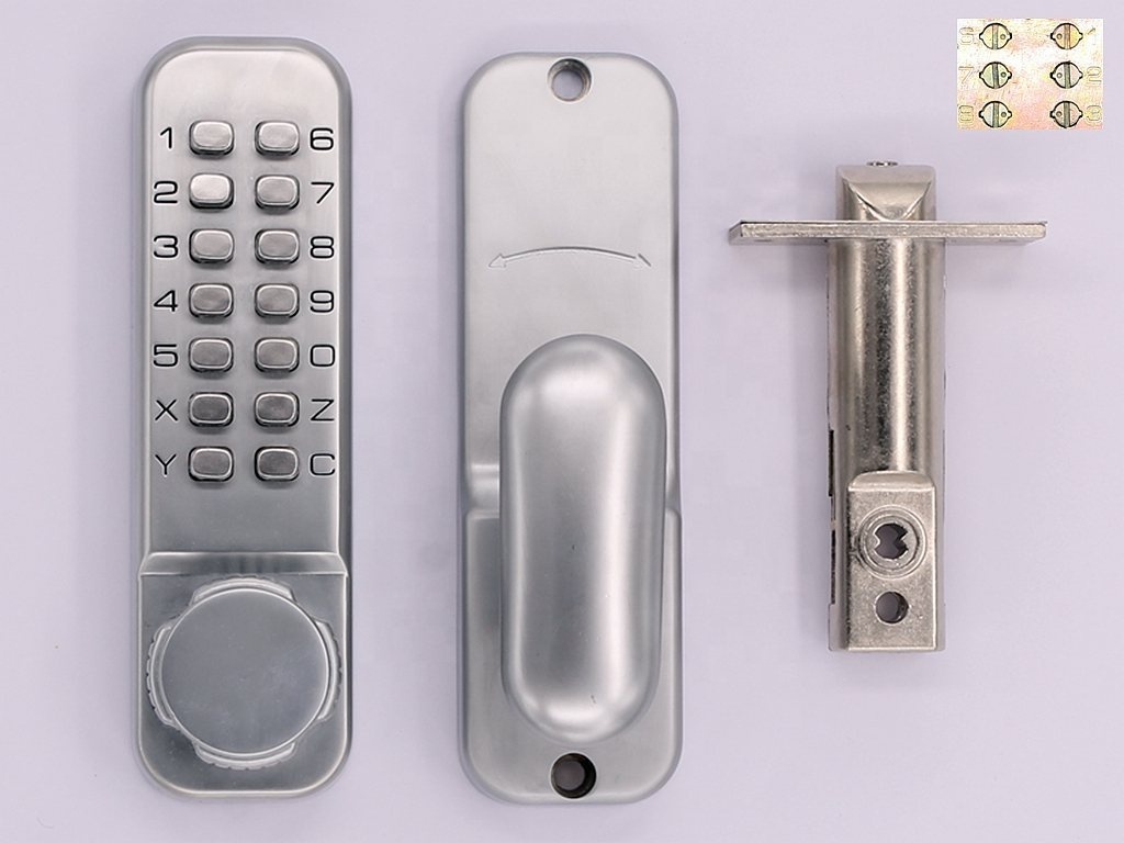 Digital Door Lock Mechanical Keyless Entry Door Lock Password Combination Keypad Deadbolt Waterproof Code Door Lock