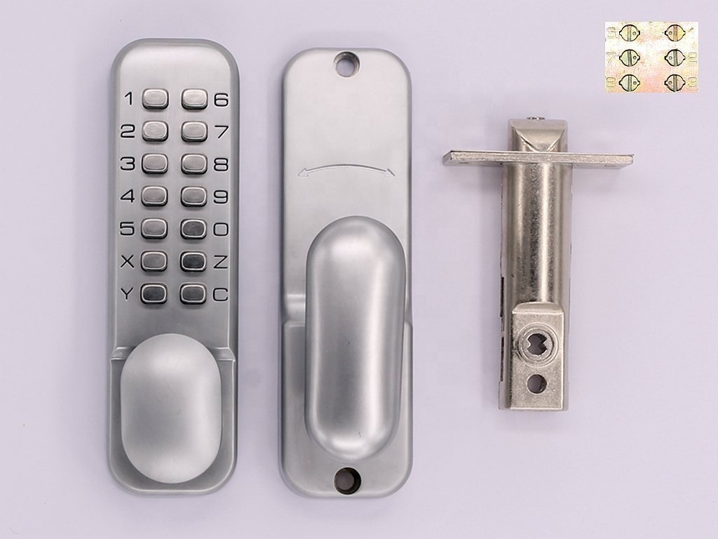 Digital Door Lock Mechanical Keyless Entry Door Lock Password Combination Keypad Deadbolt Waterproof Code Door Lock