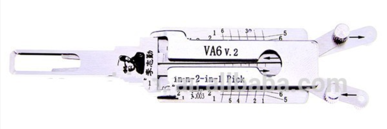 Locksmith Car Decoder Tool 2-22 VAG LISHI 2in1 Auto Lock Opener Lock Pick