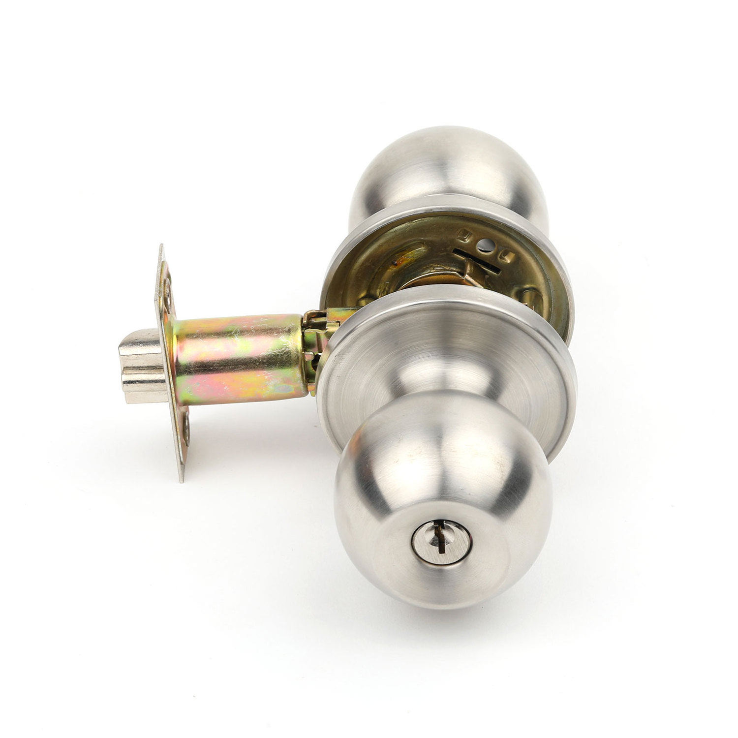 South american ball lock ss 304  moment door handle lock 587 stainless steel Knob ball locks for interior doors