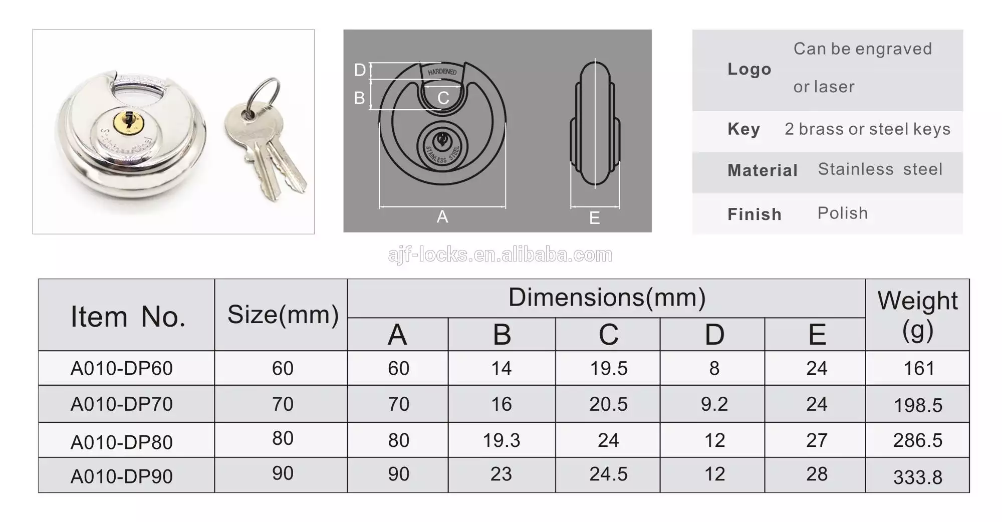 OEM Disc Lock 2 3/4