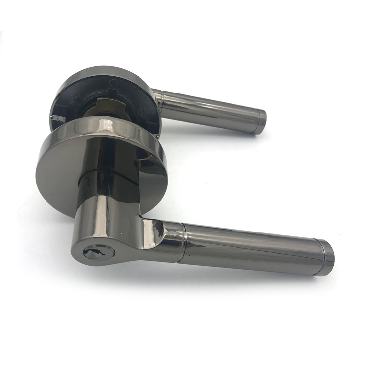 High Quality Stainless Steel Tubular Lever Lockset Toilet Door handle Lock