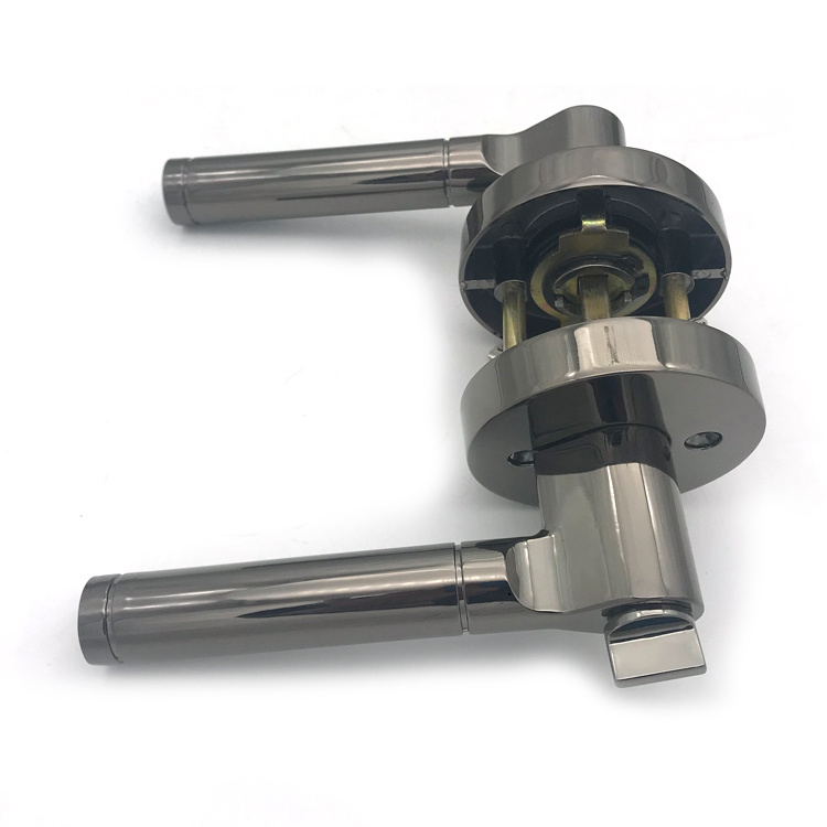 High Quality Stainless Steel Tubular Lever Lockset Toilet Door handle Lock