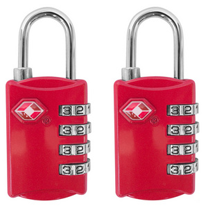 TSA 4 Digit Combination Stainless steel Padlock Luggage Travel Lock Zinc alloy combination padlock