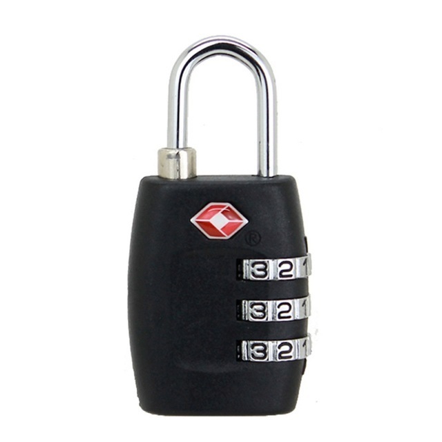 Travel lock 3-digit combination code lock safety seal security TSA waterproof customs clearance padlock