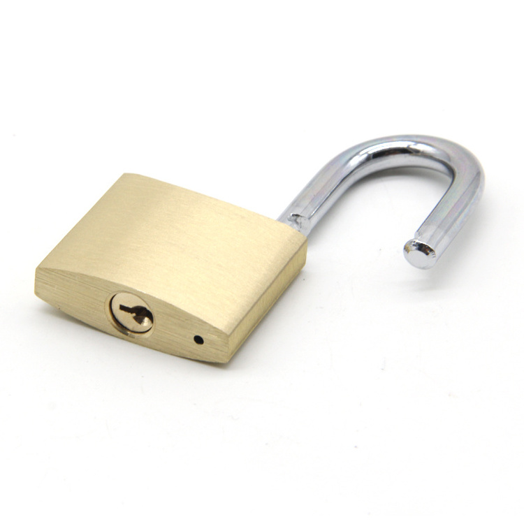 High Quality free Sample pad lock Logo Available Cheap Price Safety 20/25/30/40/50mm Gold Brass copper Padlock