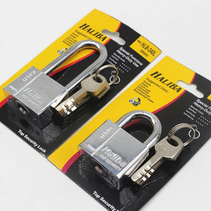 Safty Long Short Shackle Chrome/Nickle Plated padlock Square leaf blade lock vane key padlocks