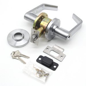 American High End stainless steel Privacy Commercial Lever Set Grade 2 lever Door Handle Lock