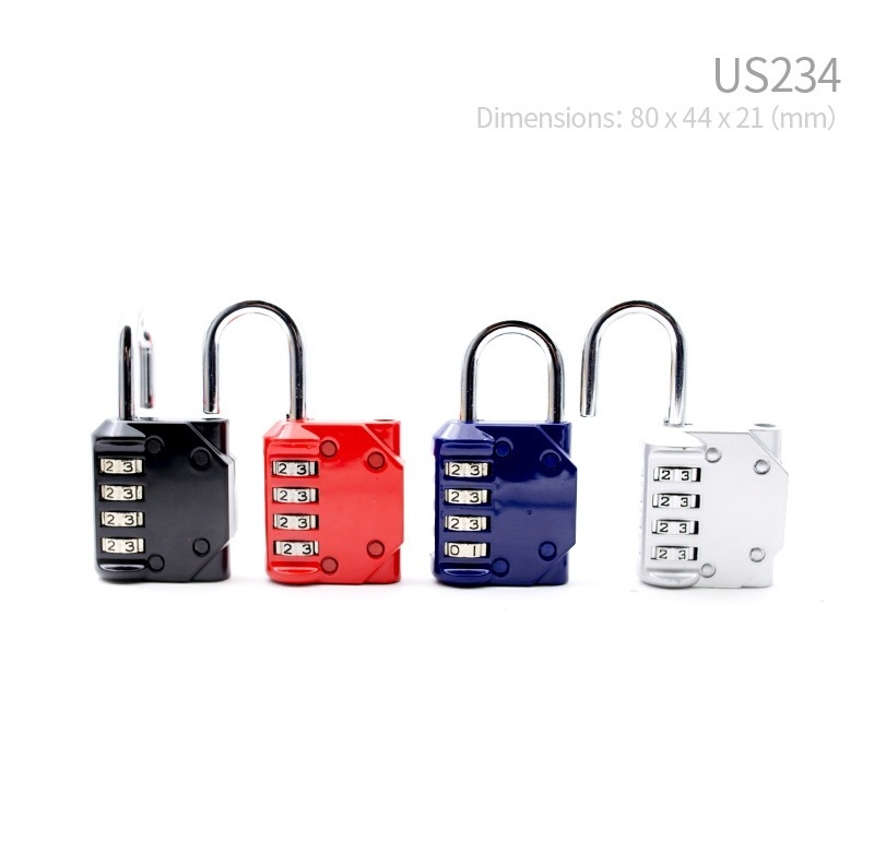 Wholesale Keyless School Gym lock 4 Digit password lock Zinc Alloy Password Padlock