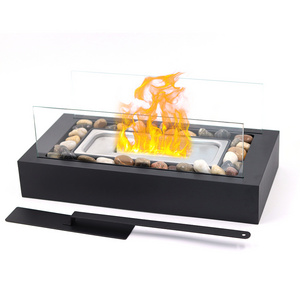 Hot selling ethanol fireplace smokeless fire pit outdoor table fireplace heater smores maker portable table top fire pit