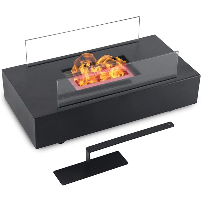 SUNBOW factory Parties Events Portable Tabletop Fireplace Clean Burning Rectangular Tabletop Fire Bowl Pit Tischkamin Tischfeuer