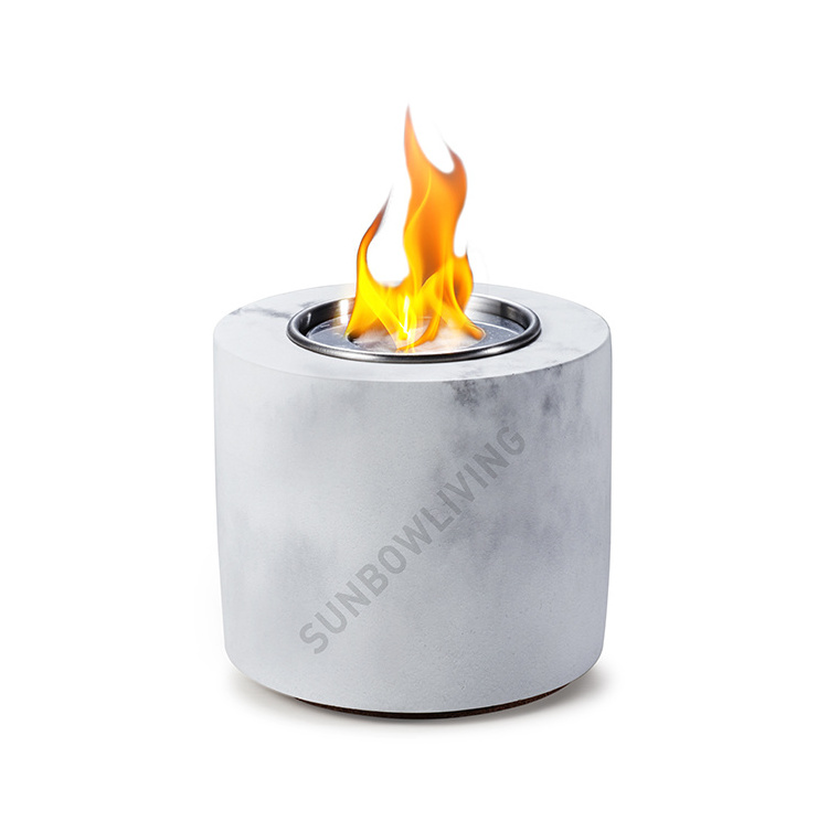 mini smokeless portable fire pit concrete table fire outdoor indoor bioethanol fireplace tabletop fire pit bowl table fireplace