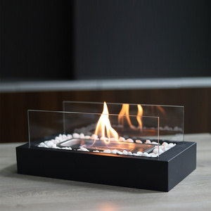 New design Portable table fireplace bioethanol Burner Table fire smores maker indoor outdoor table top fire pit