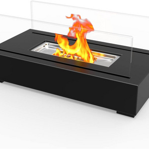 Hot selling portable fireplace Tischkamin tabletop fireplace Modern Design BioFuel Burner Bio ethanol table top Fire pit