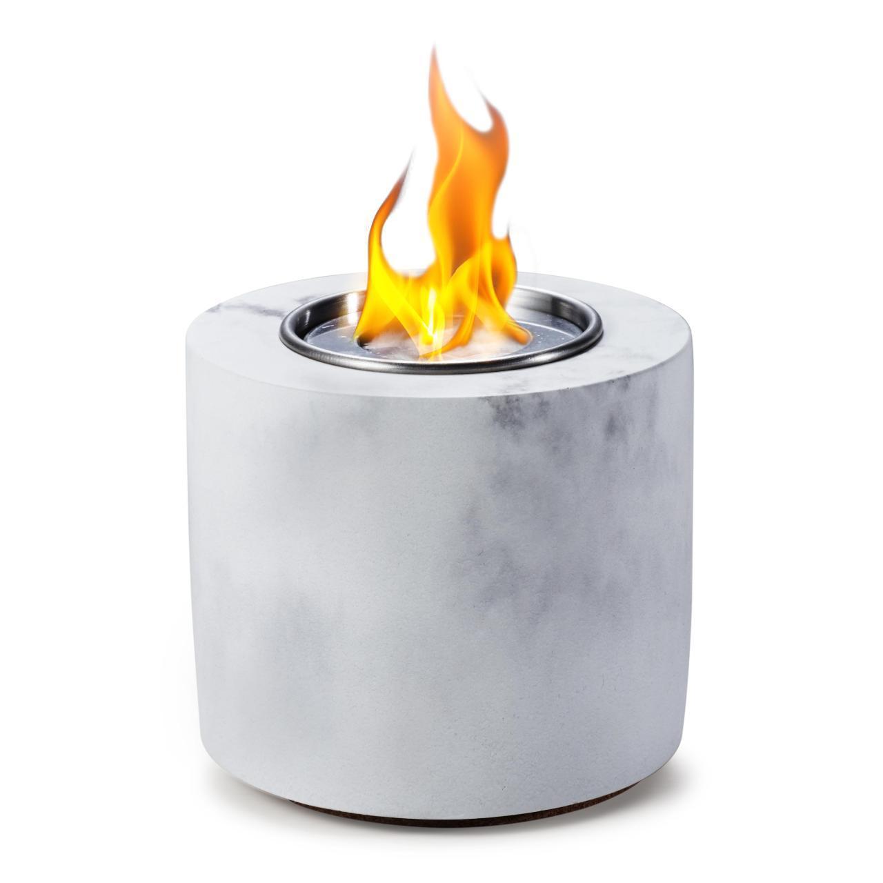 portable tabletop fire pit Round Original Concrete firepits cement Tabletop Portable Ethanol fireplace fire pit