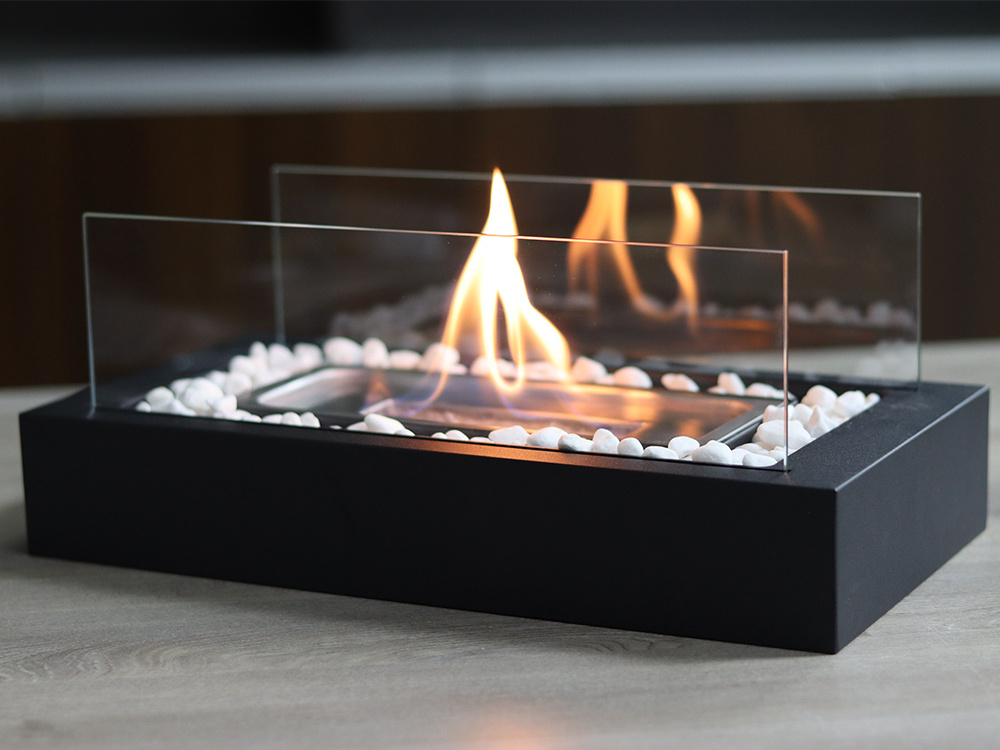 tischfeuer Portable ethanol fireplace Modern Design Bio Fuel Burner Table fire table Fireplace tabletop fire pit