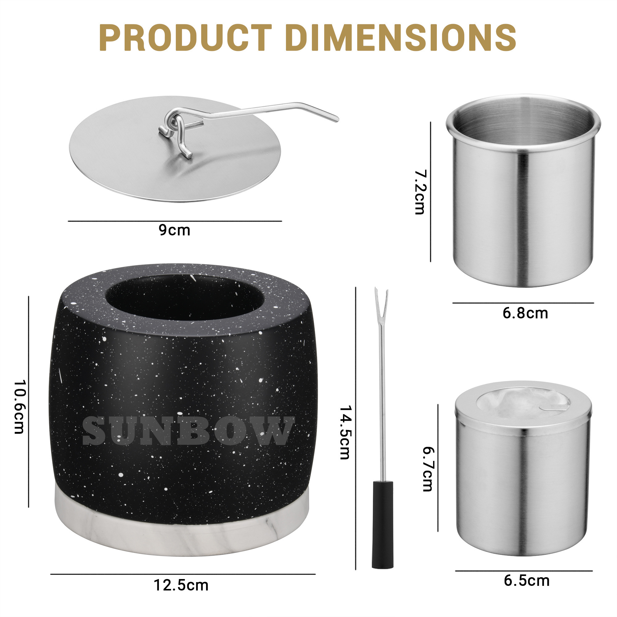 Sunbow Indoor Mini Tabletop Fire Pit Smokeless Tabletop Bioethanol Fireplace Concrete Round Table Top Bio Ethanol Fire Pit Bowl