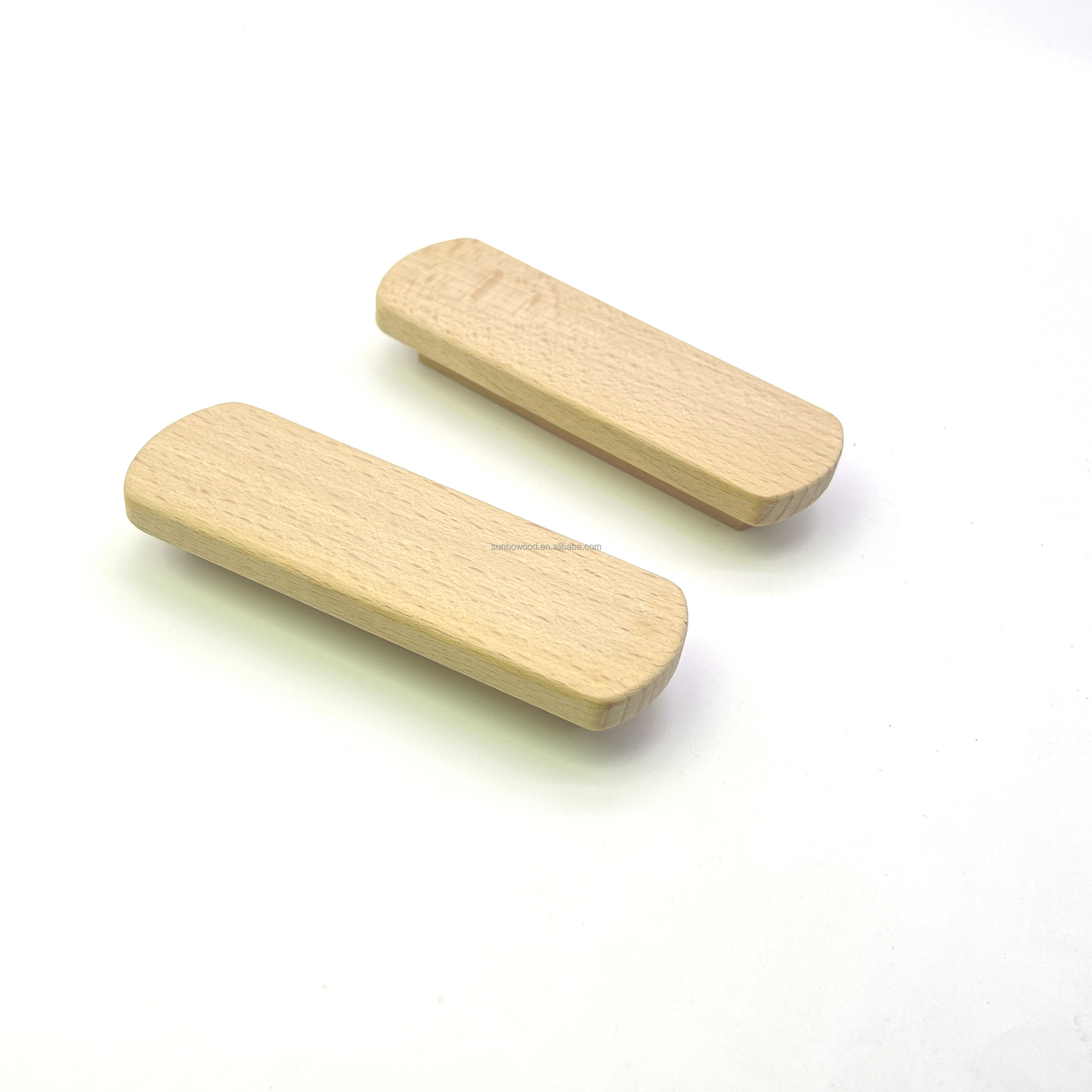 Wholesale Solid Wood Handle Knobs  Use For   Furniture Drawer  handle Cabinet Door Pull Handles Customize