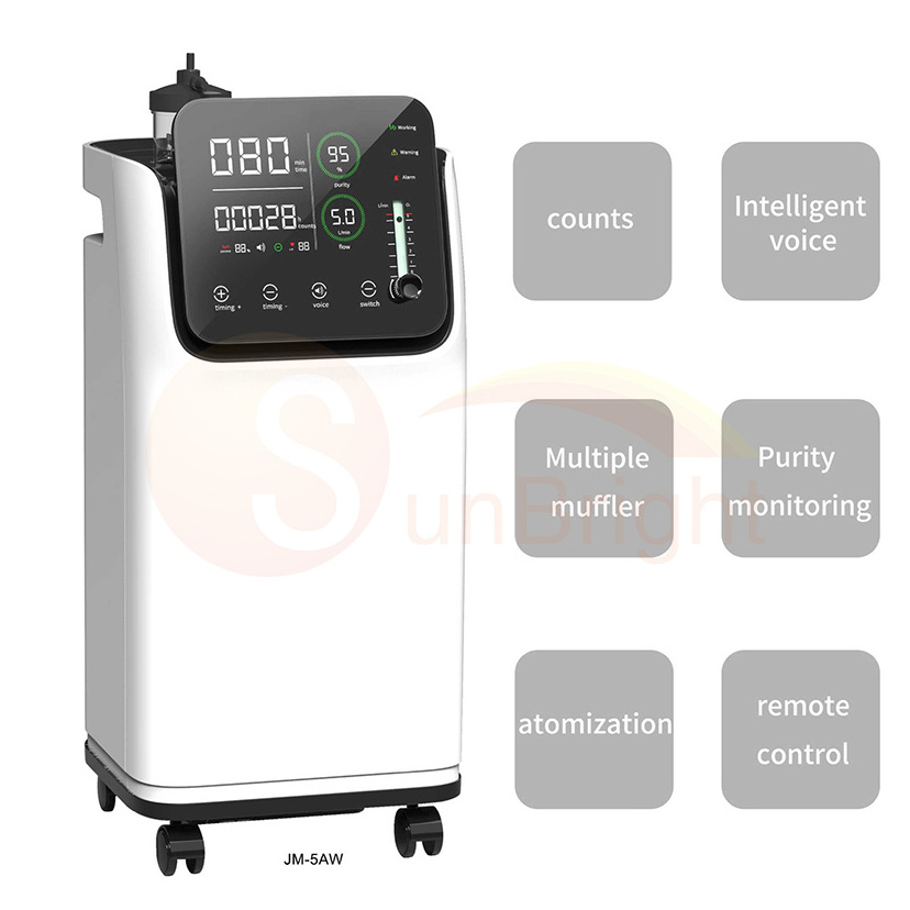 Portable Oxygen-concentrator Machine 5L Medical Grade Oxygen Concentrator Price