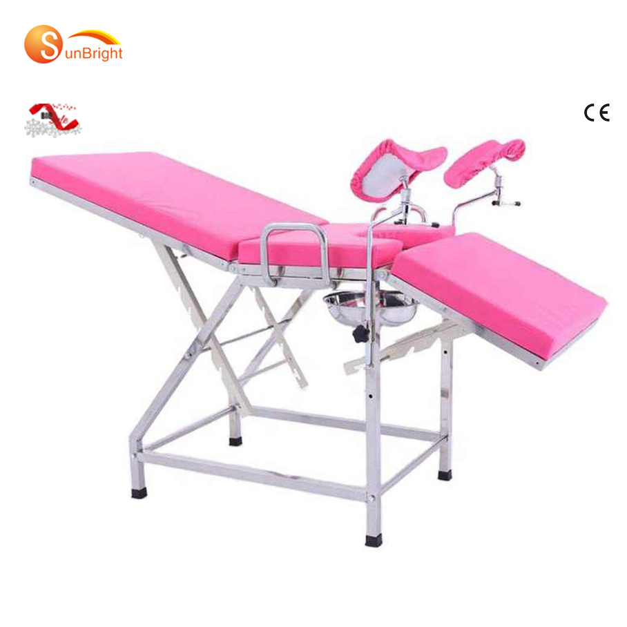 Medical women obstetric delivery doctor examination table gynecology bed