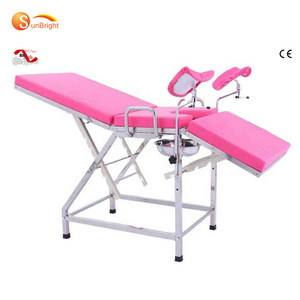 Medical women obstetric delivery doctor examination table gynecology bed