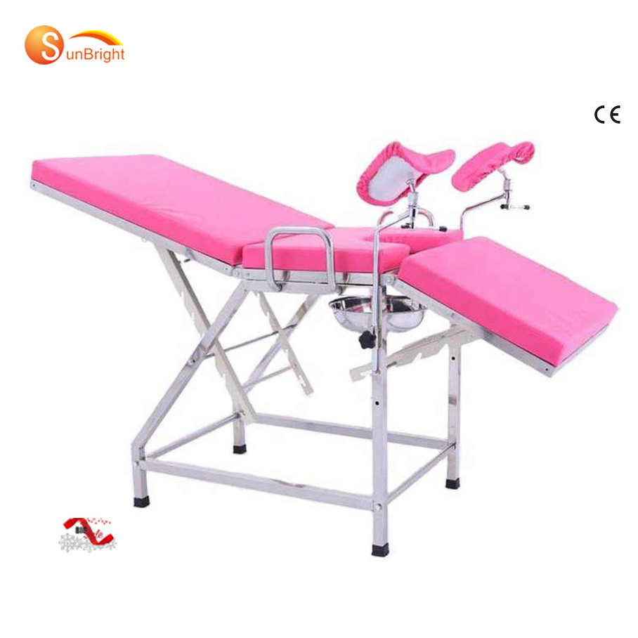 Newest Hospital bed gynecological examination chairs with stirrup