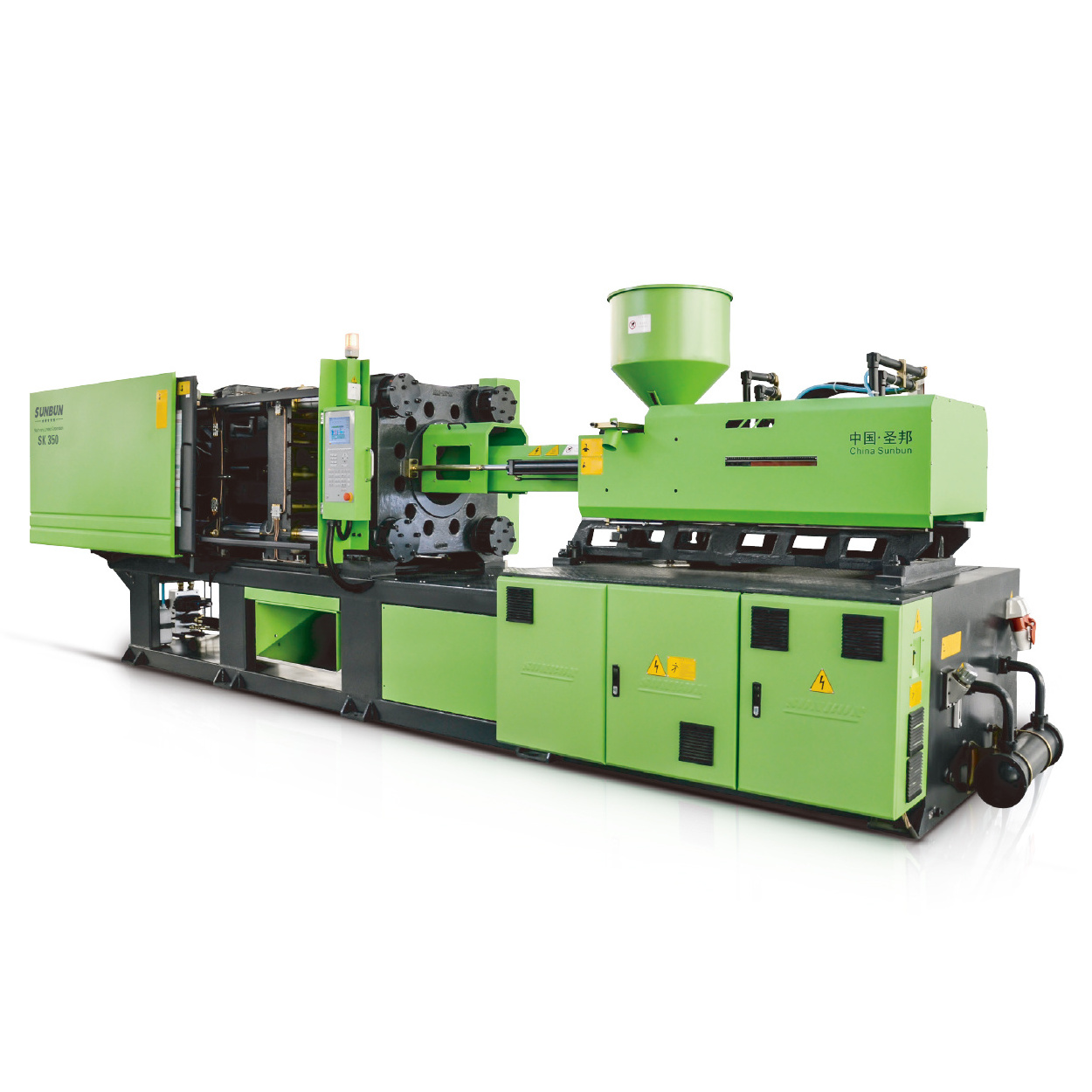 SK350 Automatic Injection Molding Machine Mop Making 350 Ton Horizontal Preform Injection Gearbox Supports PET PP ABS EPS PA