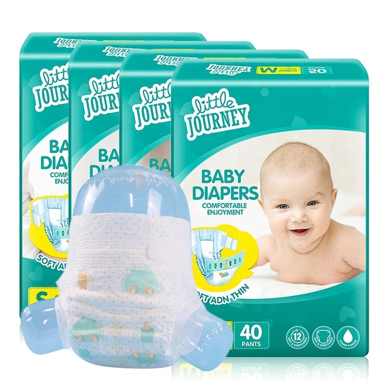 Little Journey OEM Pampering Swiss Quality Huge Absorption Baby Diapers Nappies Soft Baby Diapers