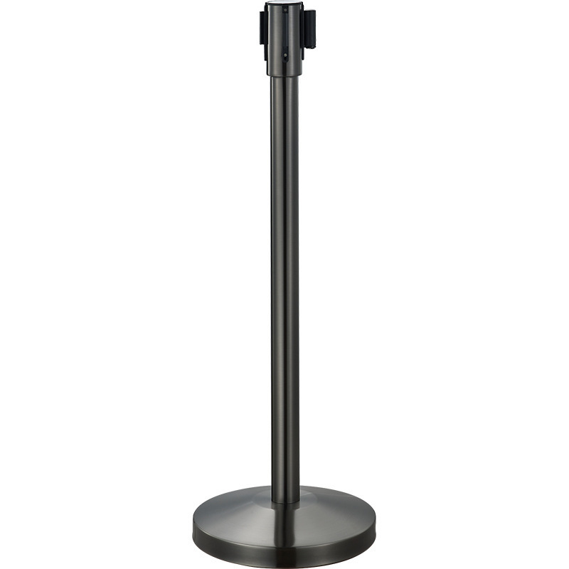 Hotel Queue Barrier Post Stanchion Base Retractable Belt Railing Stand Stainless Steel Traffic Guardrail Railing Stand