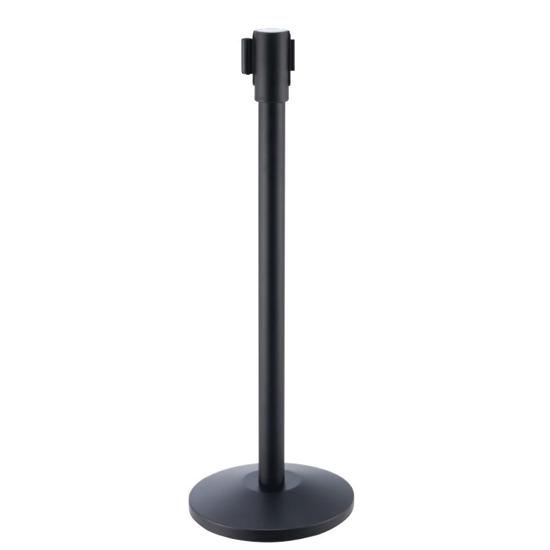 Hotel Queue Barrier Post Stanchion Base Retractable Belt Railing Stand Stainless Steel Traffic Guardrail Railing Stand