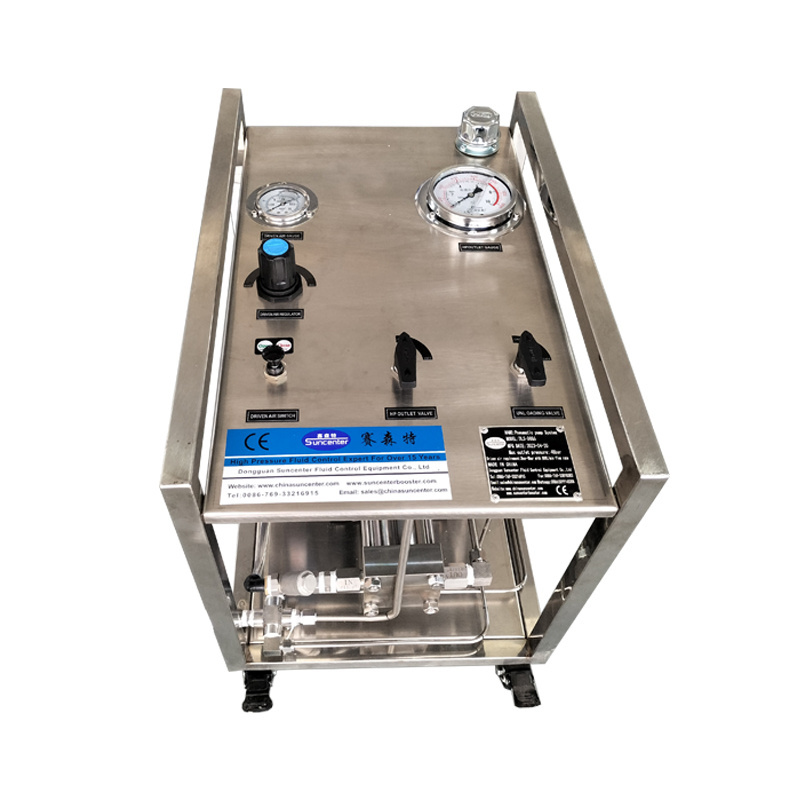 High Pressure Automatic Air Driven Hydraulic Test Pump Liquid Booster System