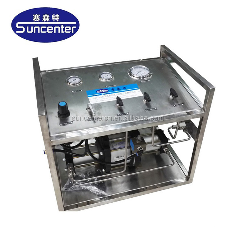 Stable Performance Automatic Pressure Holding Gas Nitrogen Booster Unit for cylinder charging