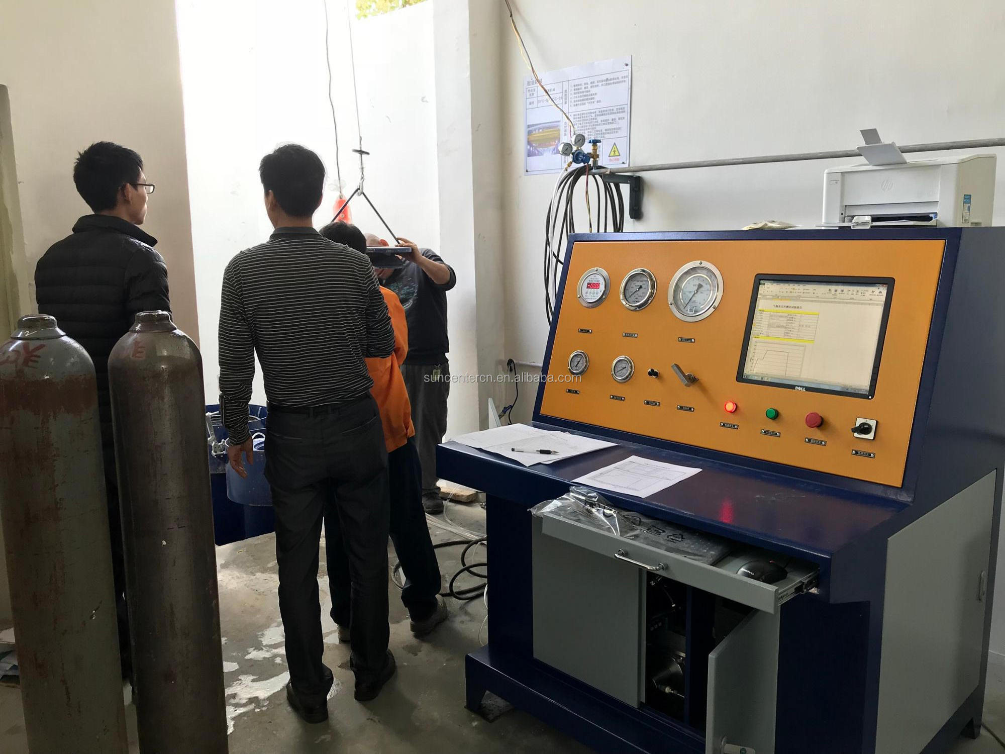 Suncenter LPG/LNG/CNG cylinder hydrostatic testing machine