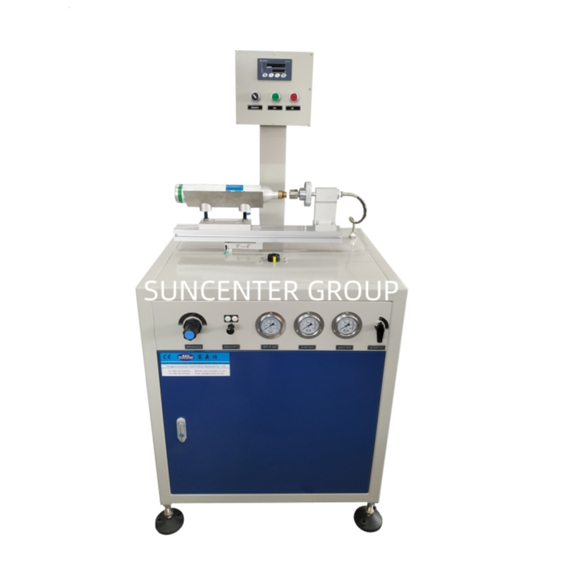 Liquid CO2 and N2O cartridge refilling machine