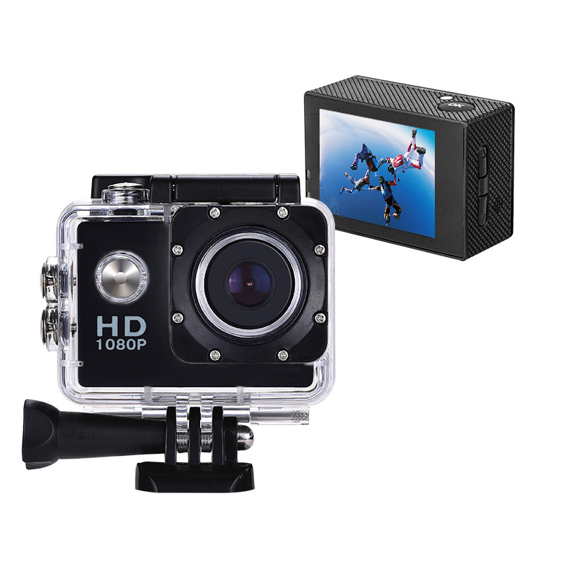 Bike black small hidden hd mini hd 720p waterproof action camera for adventure