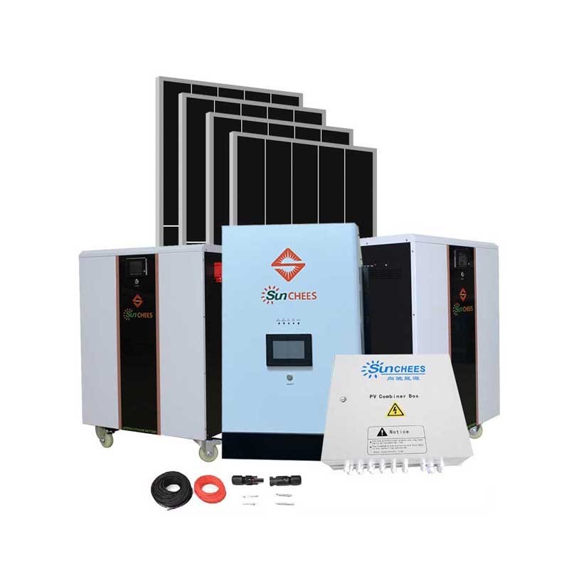 Custom China Wholesale Price Off Grid Home 10kw Solar System For House With Lithium Ion Battery